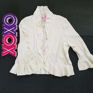 LILLY PULITZER cardigan with ruffle edges (S)
